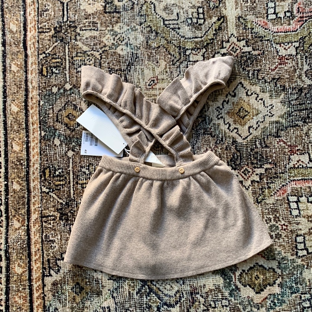 NWT H&M premium bebe overalls dress size 3M